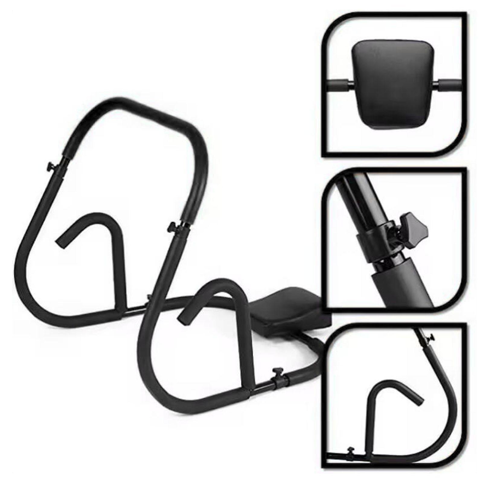 Ab Roller Wheel With Elbow Support - Alat Olahraga Perut Portabel dari Logam,