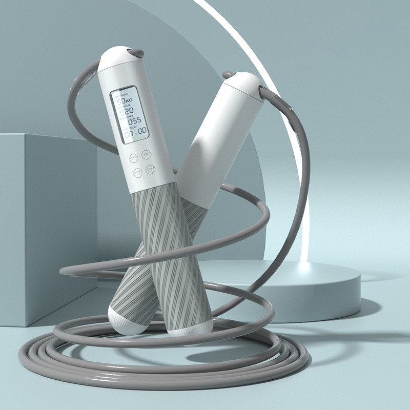 Smart Jump Rope Digital Counter - Tali Lompat Digital dengan Penghitung Kecepatan,