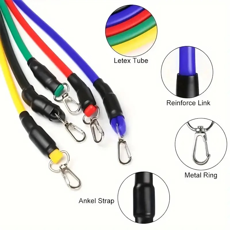 Pita Elastis Latihan Kekuatan  - Resistance Bands Set With Handles ulasan dan harga
