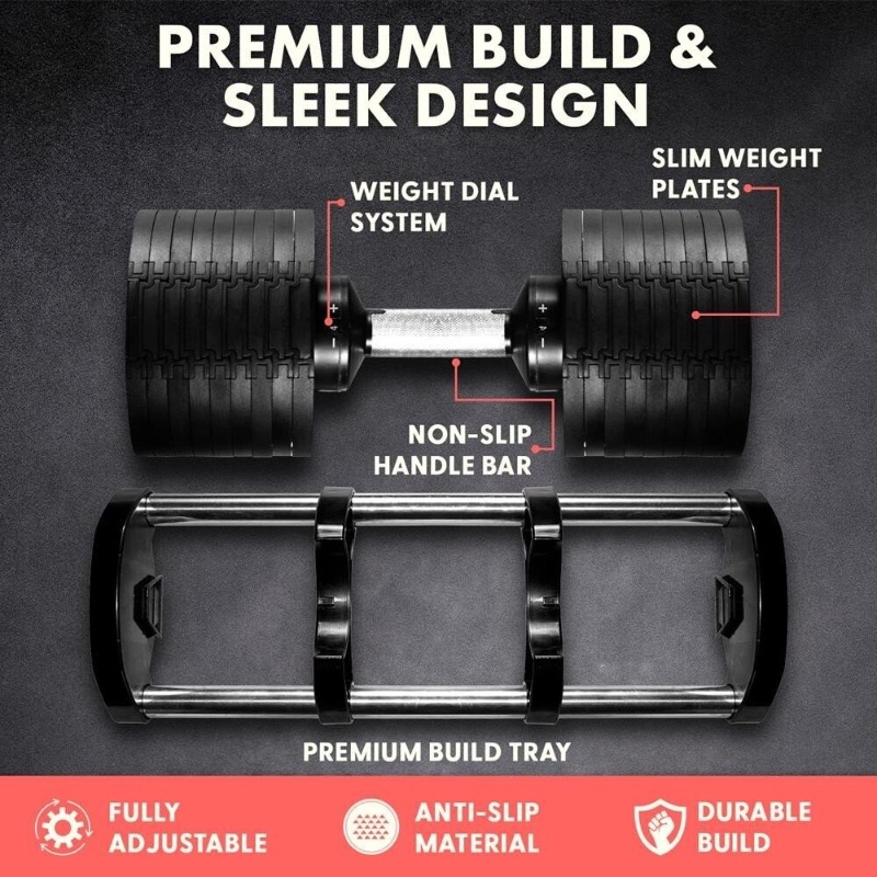 Peralatan Kebugaran Besar Set  - Adjustable Dumbbell Pair 40Kg ulasan dan harga