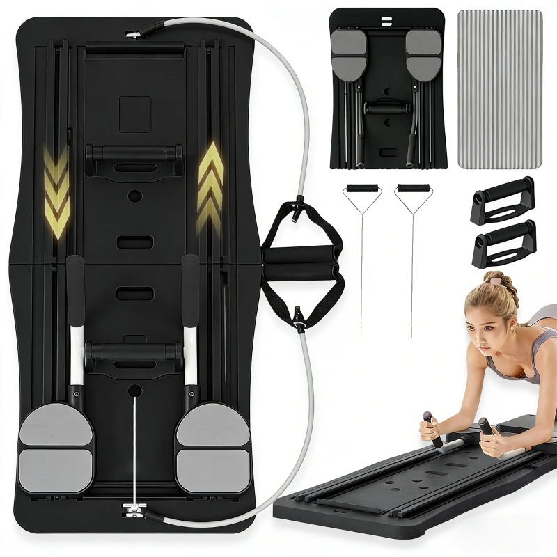 Papan Latihan Otot Perut Multi - Ab Roller Wheel With Elbow Support ulasan dan harga