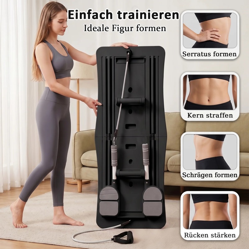 Papan Latihan Otot Perut Multi - Ab Roller Wheel With Elbow Support ulasan dan harga