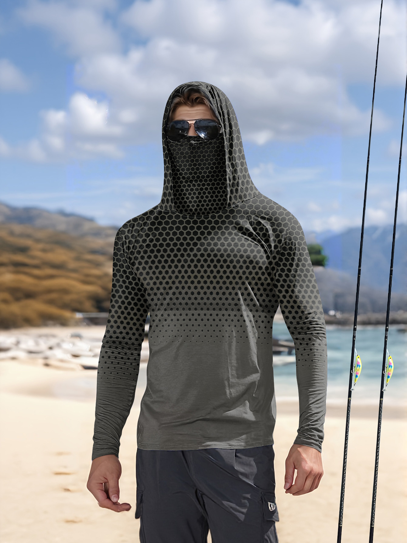 Hoodie Memancing Pria Musim Pa - Fishing ulasan dan harga