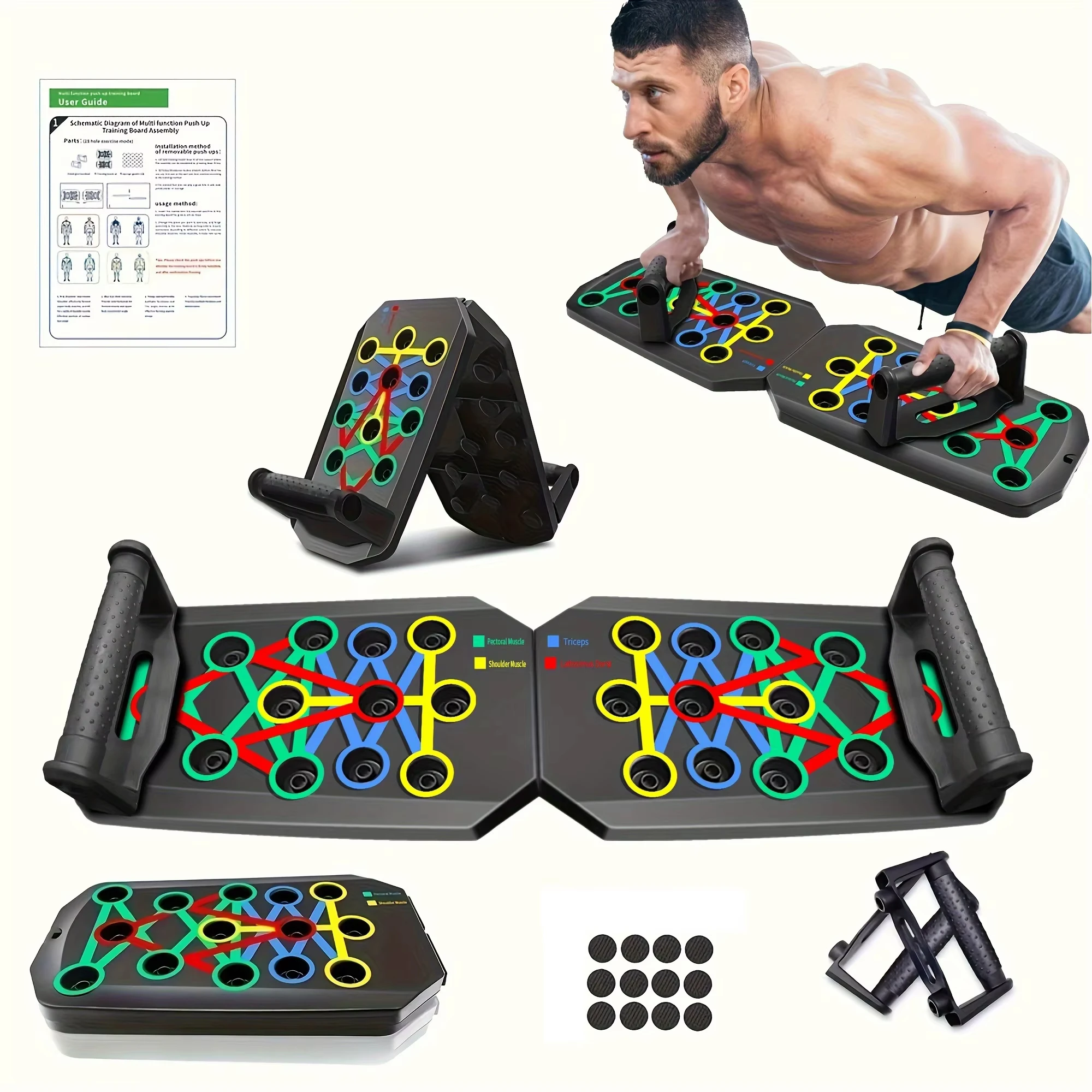 1 Set Papan Latihan Push-up Mu - Push Up Board Foldable Multi Function ulasan dan harga