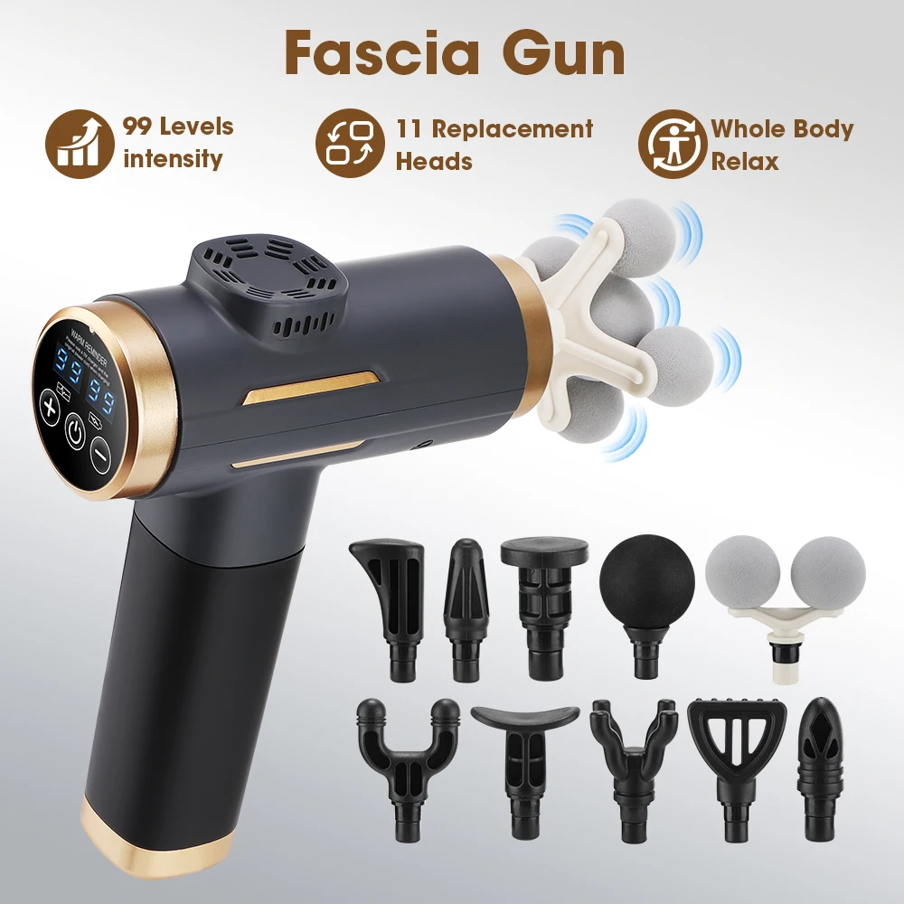 Pistol Pijat Elektrik 99 Tingk - Electric Massage Gun Deep Tissue ulasan dan harga
