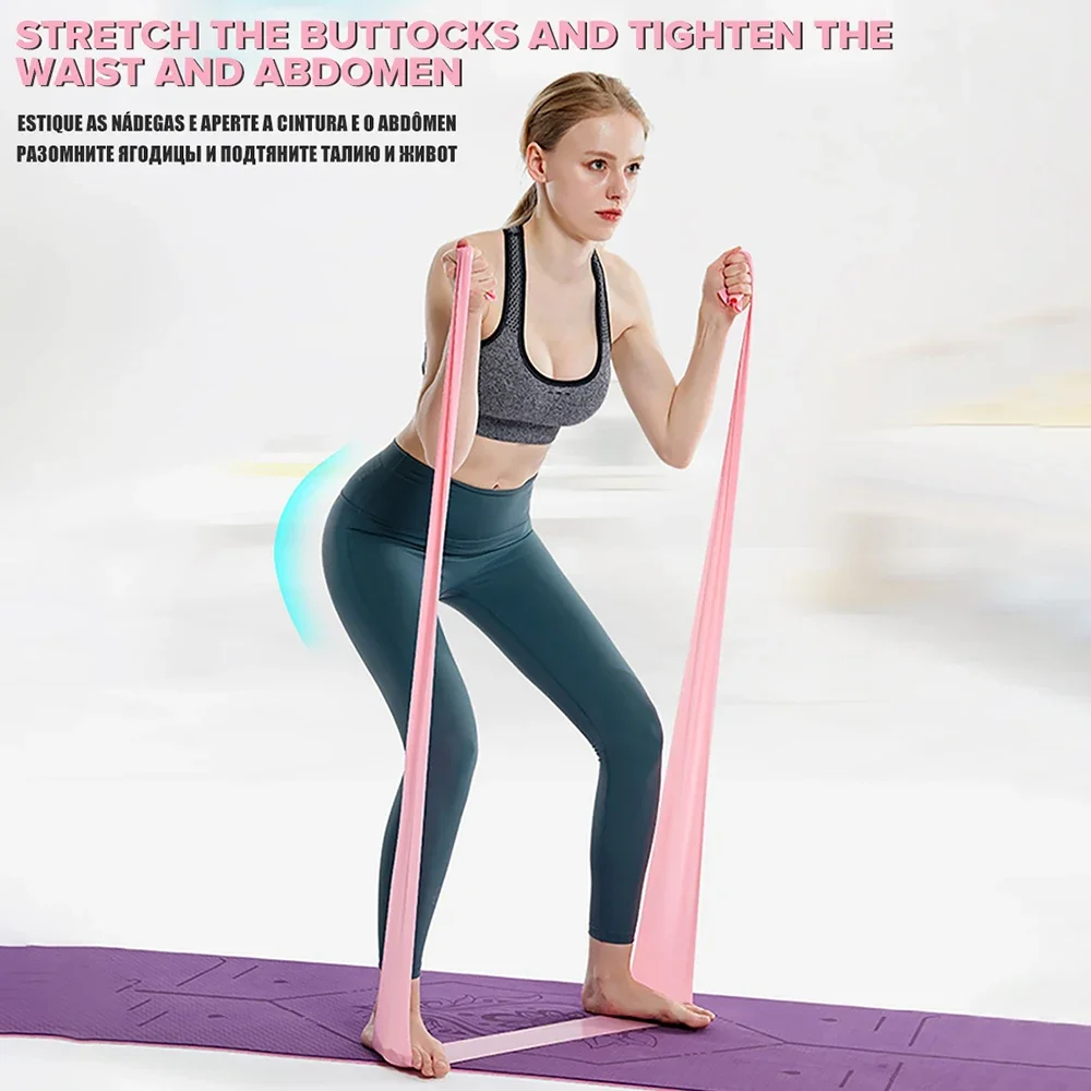 Panjang 200cm, Tali Resistensi - Pilates Bar Kit With Resistance Bands ulasan dan harga