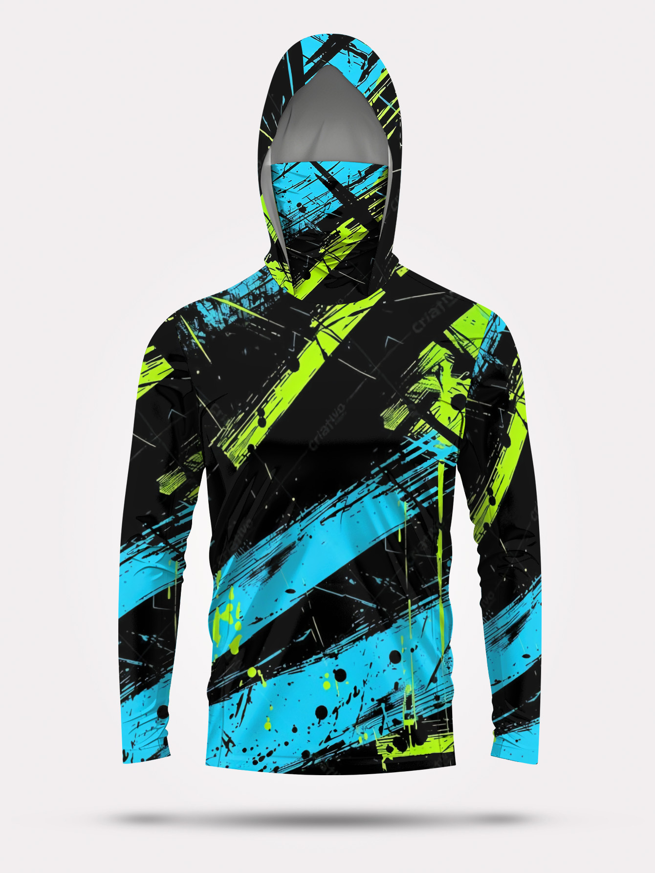 Hoodie Pancing Pria Lengan Pan - Fishing ulasan dan harga
