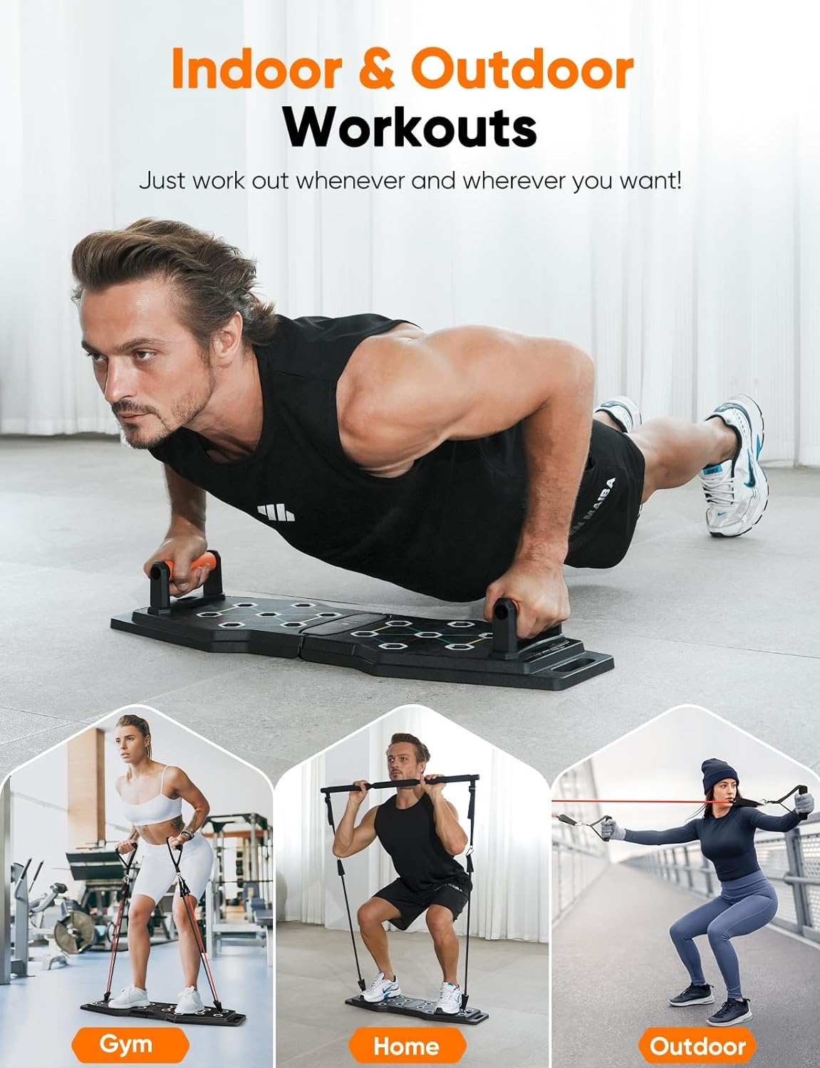 Set Peralatan Latihan Kebugara - Pilates Bar Kit With Resistance Bands ulasan dan harga