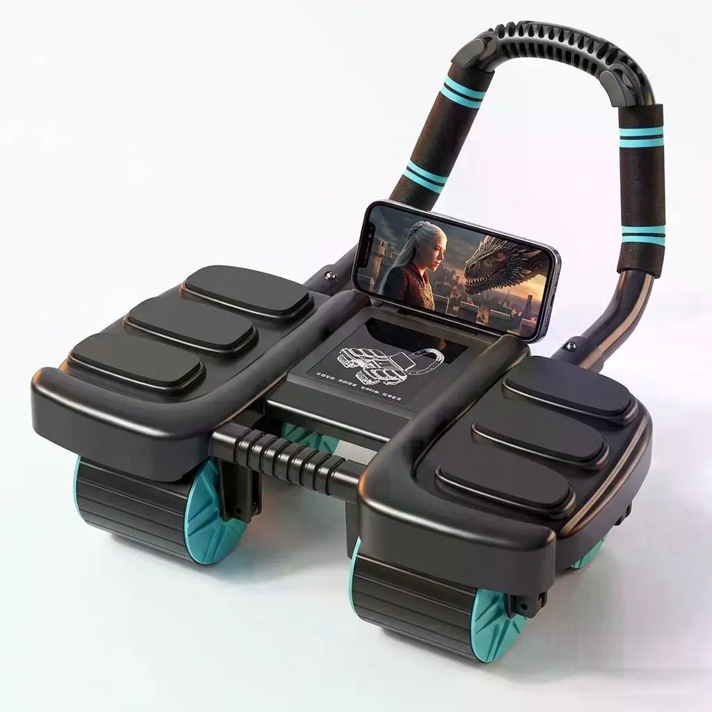 Roller Abdominal 4-Roda dengan - Ab Roller Wheel With Elbow Support ulasan dan harga