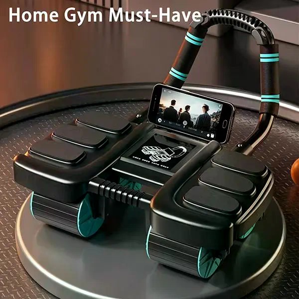 Roller Abdominal 4-Roda dengan - Ab Roller Wheel With Elbow Support ulasan dan harga