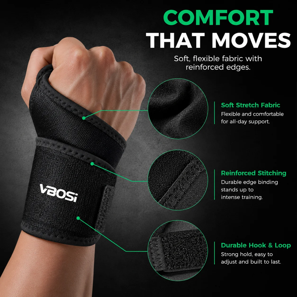 VBSOi Penyangga Pergelangan Ta - Wrist Wraps Weightlifting Support ulasan dan harga