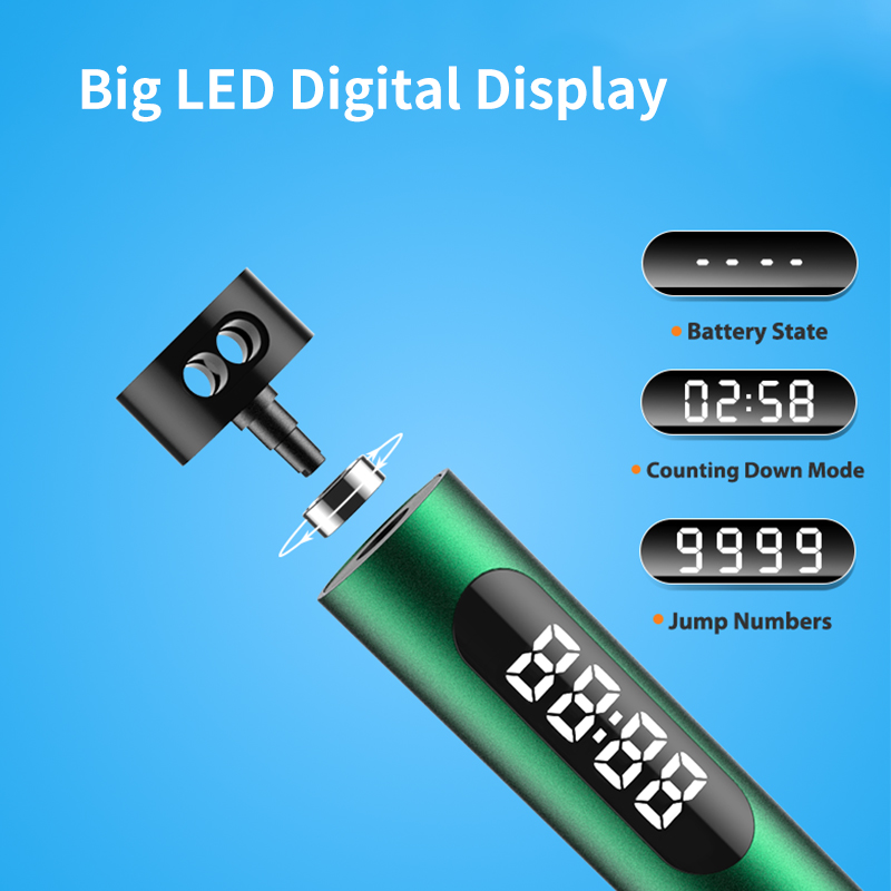 Tali Lompat Tanpa Kabel Berkua - Smart Jump Rope Digital Counter ulasan dan harga