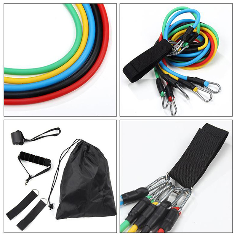 Set Baru 11 Buah Tali Latihan  - Resistance Bands Set With Handles ulasan dan harga