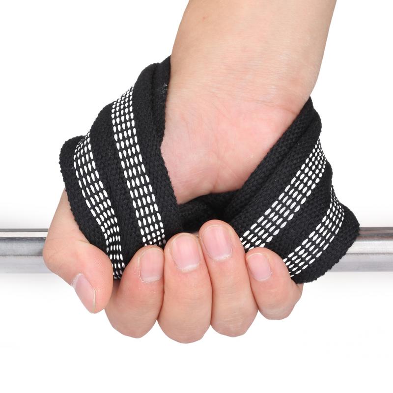 1 pasang Gambar 8 tali Angkat  - Wrist Wraps Weightlifting Support ulasan dan harga