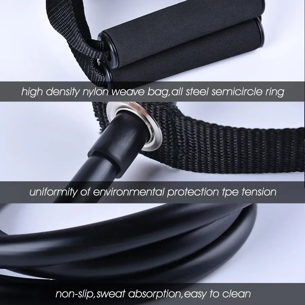 Dengan Pegangan, Tali Resisten - Resistance Bands Set With Handles ulasan dan harga