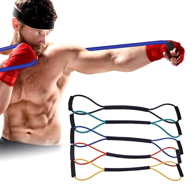 Tali Ketegangan Bentuk Angka 8 - Resistance Bands Set With Handles ulasan dan harga